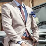 ベージュスーツ・セットアップ