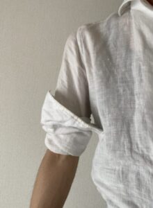 ダサい腕まくり